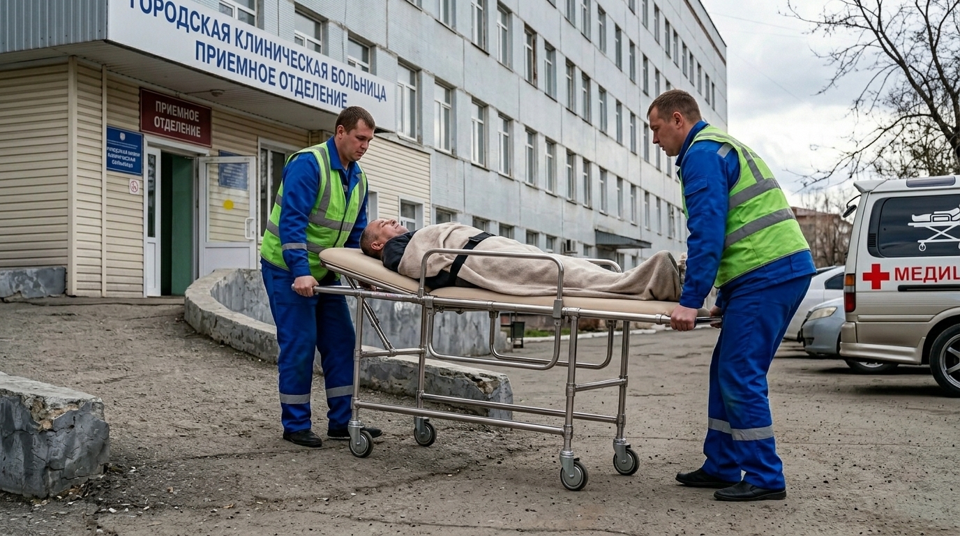 Погрузка у приёмного отделения